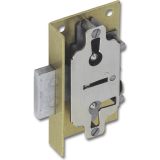 JuNie 619 Bart-Kastenschloss, Dornma 30 mm, Rckblech aus Messing