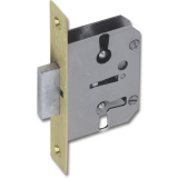 JuNie 667 Bart-Einsteckschloss, Dornma 50 mm, Messing-Stulpe