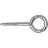 Ringschraube mit Holzgewinde 4,8x40/14 Stahl verzinkt-blau