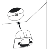 Roller-Mini BSR Bohrsenkrolle soft Radberstand 4 mm,  25 mm,Kunststoff schwarz