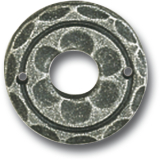 HRTNAGL Drckerrosette 50 mm, Ansatz 18 mm, verzinkt schwarz lackiert