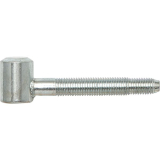 Einbohrband-Oberteil m. Zylinderkopf,  16 mm, f. Holz. Stahl verzinkt