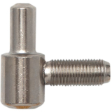 Einbohrband-Unterteil m. Zylinderkopf,  16 mm, Stahl vernickelt