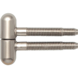 Einbohrband, 16 mm, mit Rundkopf, Stahl vernickelt matt