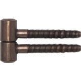 Einbohrband fr Futtertren, 16 mm, Stahl patiniert