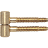 Einbohrband fr Futtertren, 16 mm, Stahl vermessingt