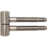 Einbohrband fr Futtertren, 16 mm, Stahl vernickelt