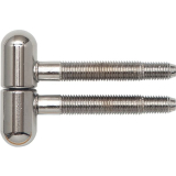 Einbohrband, 16 mm, mit Rundkopf, Stahl verchromt