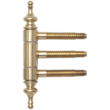 Einbohr-Zierband 3-teilig, m. Aushngesicherung,  18 mm, Stahl vermessingt