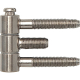 Stahlzargenband 3-tlg. f. geflzte Holztren, Band 16 x 46,7 mm,Stahl vernickelt