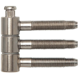 Steckband 3-tlg. f. geflzte Holztren,  16 mm, Hhe 46,7 mm, Stahl vermessingt