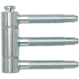 Steckband 3-tlg. f. geflzte Holztren,  18 mm, Hhe 61 mm, Stahl verzinkt