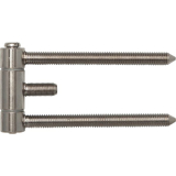 Stahlzargenband 3-tlg. brandschutz. f. geflzte Tren,Band 18 x 61 mm,vernickelt