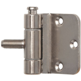 Stahlzargenband 3-tlg. f. stumpfe Tren, Band 18 x 62 mm, Stahl vernickelt