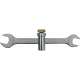 Sanit�r-Schraubenschl�ssel mit Gewinde M10 Schl�sselweite 17x19 mm