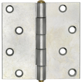 Scharnier quadratisch-Stift lose Rollen  11,6 mm, 100 x 100 mm, Stahl verzinkt