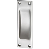 Schiebet�rmuschel 40 x 120 mm, Aluminium silber eloxiert