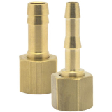 Druckluft Schlaucht�lle Messing mit �berwurfmutter IG 1/4\" f�r 9 mm Schlauch