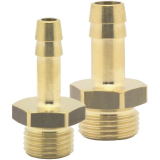 Druckluft Einschraubt�lle Messing mit AG 1/4\" f�r 6 mm Schlauch