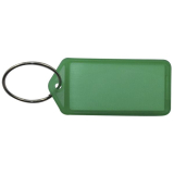 Schl�sselanh�nger - mit Papiereinlage, Kunststoff transparent gr�n