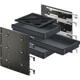 HETTICH SYSTEMA TOP 2000 Schnellmontage-Set Sil Sys, Vollauszug, ET 530, schw.