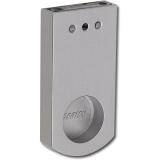 Schrankrohrlager Alexander - 80 x 12 x 40 mm, Zamak alufarbig