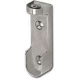 SECOTEC Schrankrohrlager oval Spezial mit Schrauben vernickelt SB-2 BL2