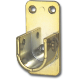 Schrankrohrlager Oval 8 - f�r Schrankrohr 30 x 15 mm, Zamak verchromt