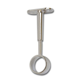 Schrankrohrlager Rund 2-f�r Schrankrohr offen � 25 mm, Zamak verchromt