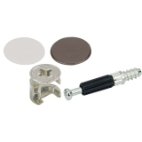 SECOTEC Schrankverbinder Exzenter 15 mm Kunststoff braun/wei� SB-8 BL3