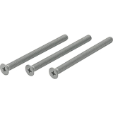 HOPPE Befestigungsset zu Wechselgarnituren m.Griffplatte,VK 8,TS77-82,verzinkt