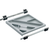 HETTICH SYSTEMA TOP 2000 Schreibmaterial-Auszug Set, EB 380 mm, Alu-Finish