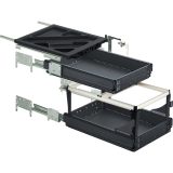 HETTICH SYSTEMA TOP 2000 Container-Set Sil Sys,Voll-/berauszug,ET 530,schw.