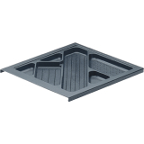 HETTICH SYSTEMA TOP 2000 Schreibmaterial-Auszug 392 mm; Hhe 25 mm, schwarz