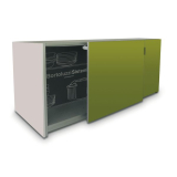 Slider S Unterschrank Typ 5 - Beschlgegrt., Flgelbreite 600, KB 1200