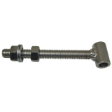 Durchschraubband-Flgelteil, Bandrollen  26 mm, M 16x150, Edelstahl-Effekt