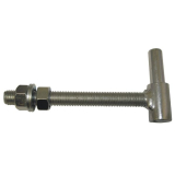 Durchschraubband-Flgelteil, Bandrollen  26 mm, M 16x150, Edelstahl-Effekt