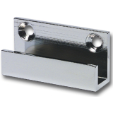 Spiegelhalter, Breite 40 mm, Messing verchromt poliert