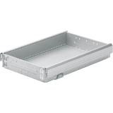 HETTICH SYSTEMA TOP 2000 Stahlschubkasten 392 mm, 370 x 714 mm, Alu-Finish
