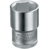 GEDORE Steckschlssel-Einsatz 19 DIN3124 1/2\"vierkant 32.0 mm sechskant