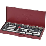 Steckschlssel-Satz No. 3880 1/2\" vierkant mit Umschaltknarre 29-teilig