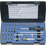 GEDORE Steckschlssel-Satz 1/4\" 20 ITU-3 mit Umschalknarre 36-teilig