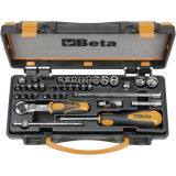 BETA Steckschl�ssel-Satz 900/C11 1/4\"vierkant mit Umschaltknarre 36-teilig