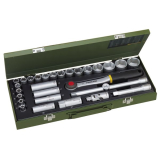 PROXXON Steckschl�ssel-Satz 1/2\"vierkant mit Umschaltknarre 29-teilig