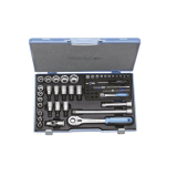 GEDORE Steckschlssel-Satz 19V20U-10 1/4\"+1/2\"vierkant mit Umschaltknarre 50-tlg