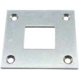 Bodenschlieblech fr Treibriegelstange 16 x 16 mm, Stahl verzinkt