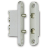 Strombertrager 10305, 2-polig, Kontaktstifte Messing verzinkt