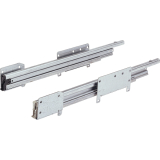 HETTICH SYSTEMA TOP 2000 Quadro Duplex 25, links, Einbautiefe 530 mm