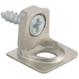 Tablar-Bodentrger PK2, Anschrauben, Tablarstrke 16 mm, Bohr  3 mm, vernickelt