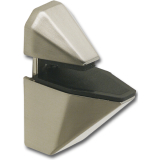 Glastablar-Klemmtrger Eckig, Glas 3-25 mm, Zinkdruckguss Edelstahl Effekt